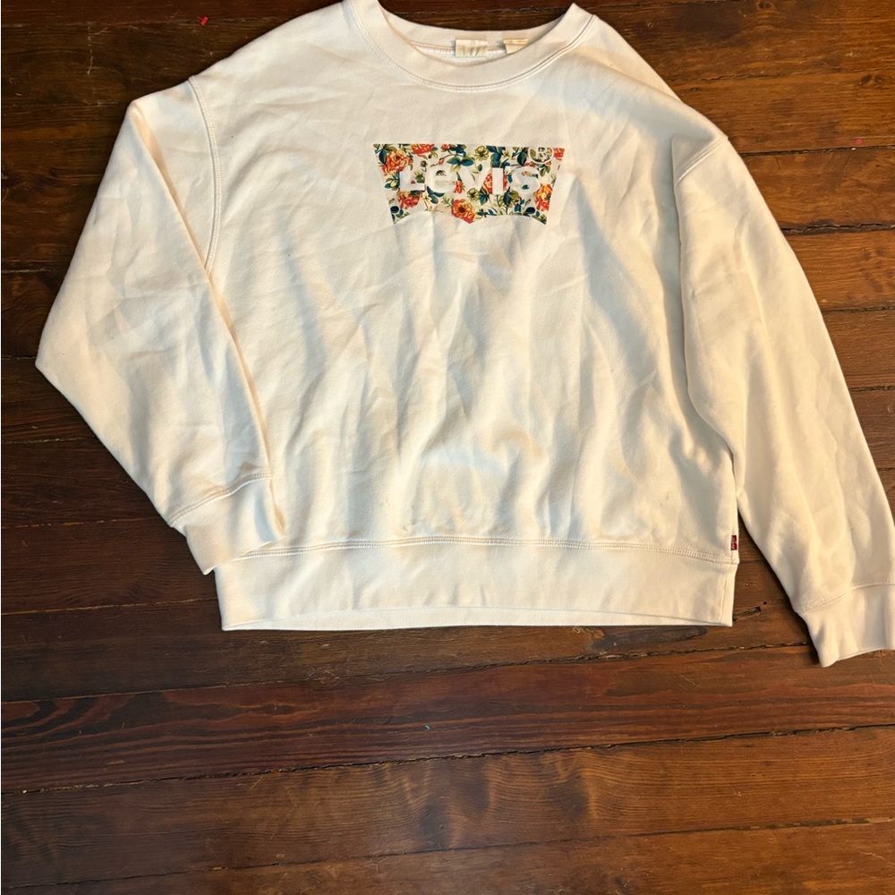 Levi's Off-White Floral Graphic Men's Sweater